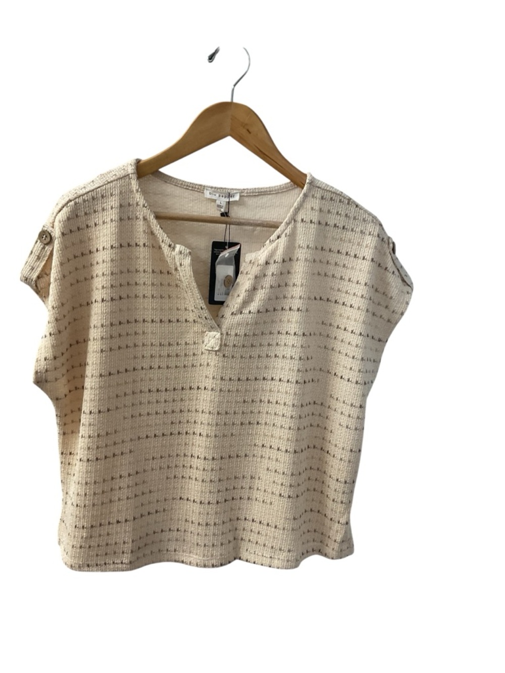 Women's Mutli Color Short-Sleeve Knit Top